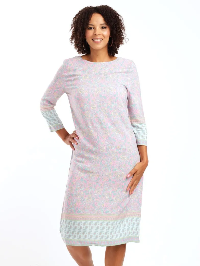 Ladies Popover Printed Shift Dress