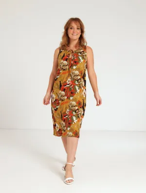 Ladies Shift Dress - Rust