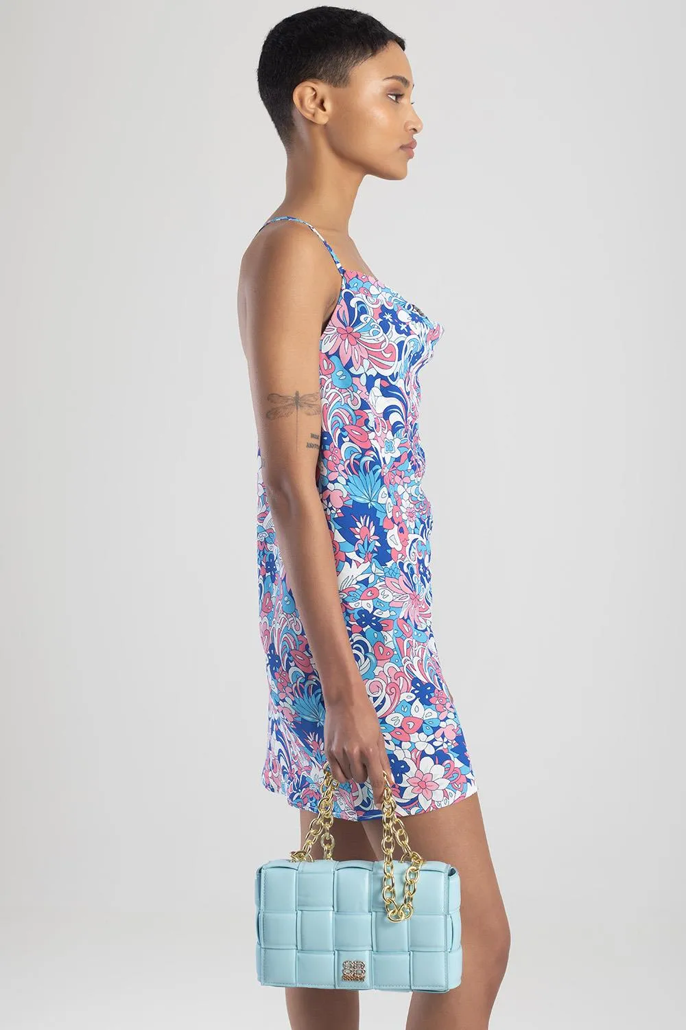 Ladies Strappy Printed Shift Dress