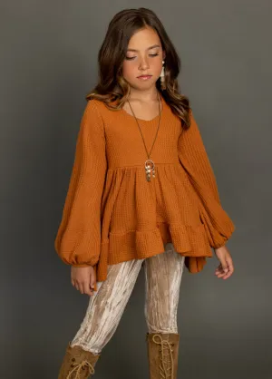 Laila Henley Top in Marigold