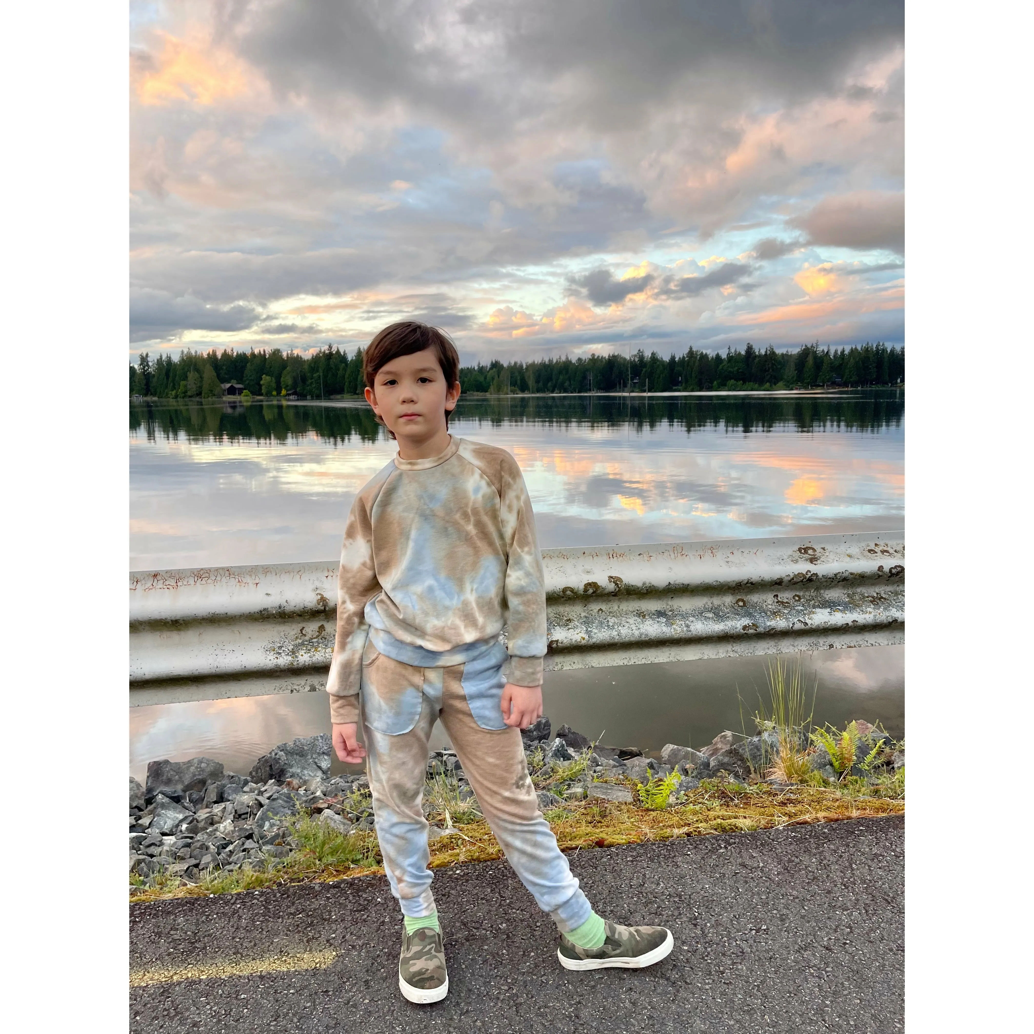 Lew-TD Kids Joggers | Chocolate Sky