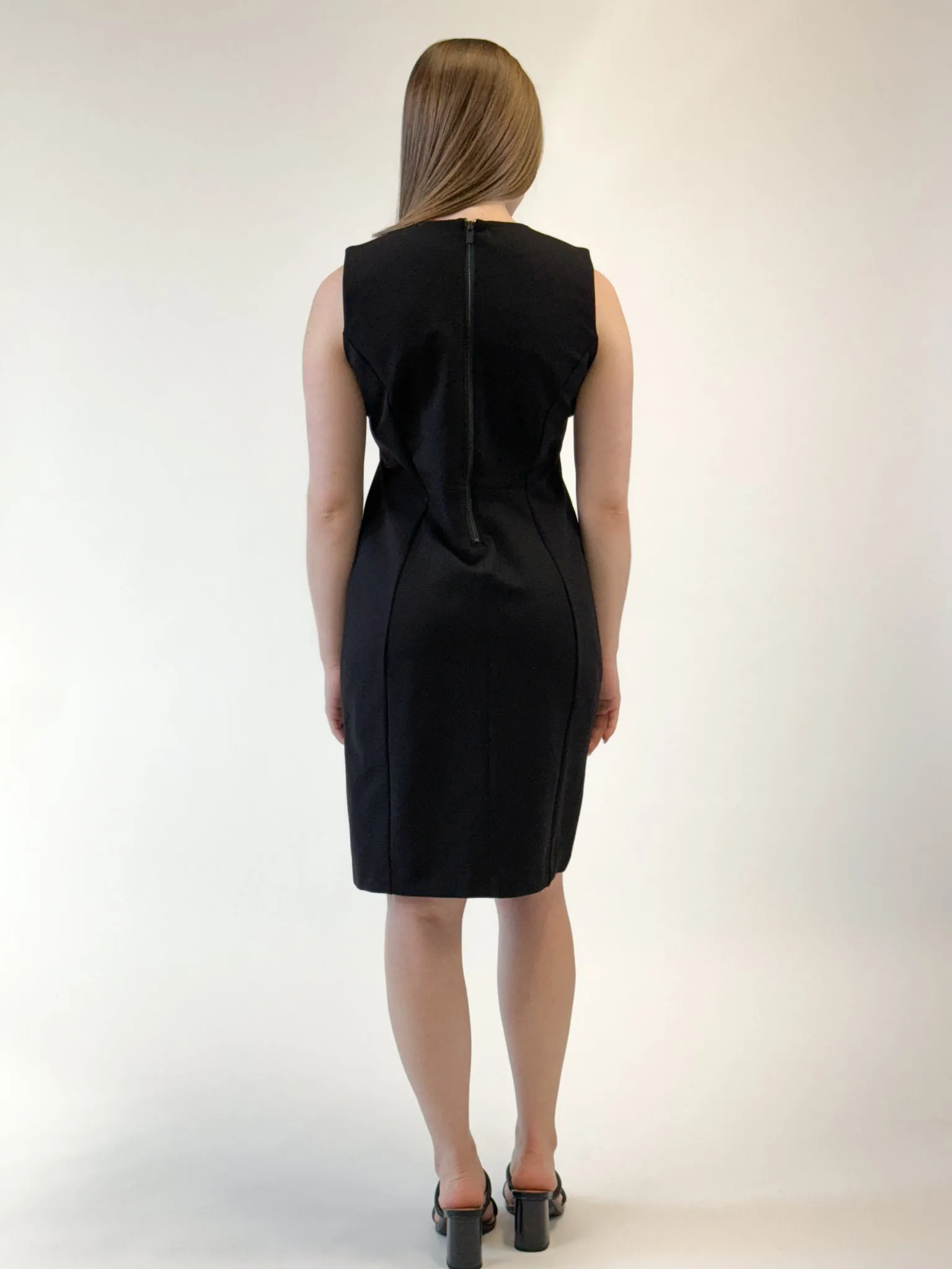 Liverpool Sleeveless Sheath Dress - Black