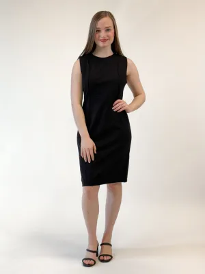 Liverpool Sleeveless Sheath Dress - Black