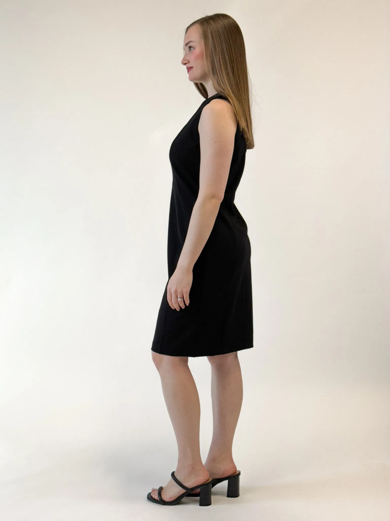Liverpool Sleeveless Sheath Dress - Black