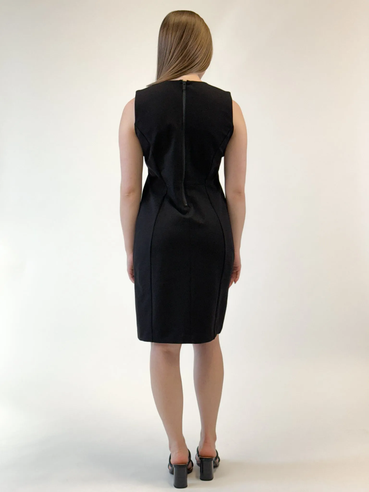 Liverpool Sleeveless Sheath Dress - Black