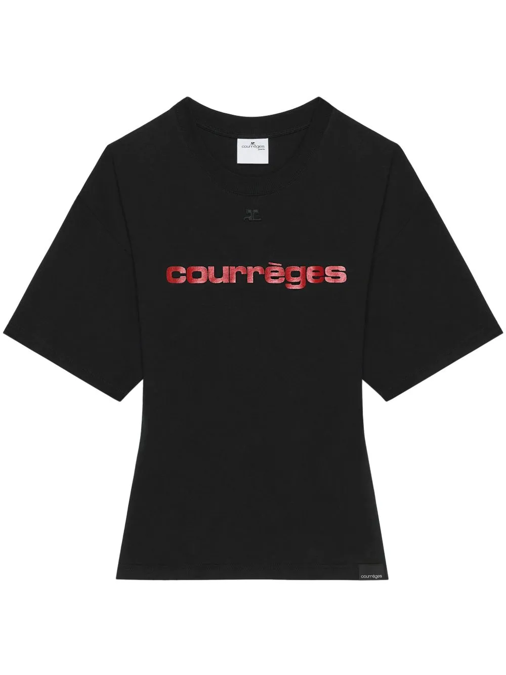 Logo cotton belted t-shirt