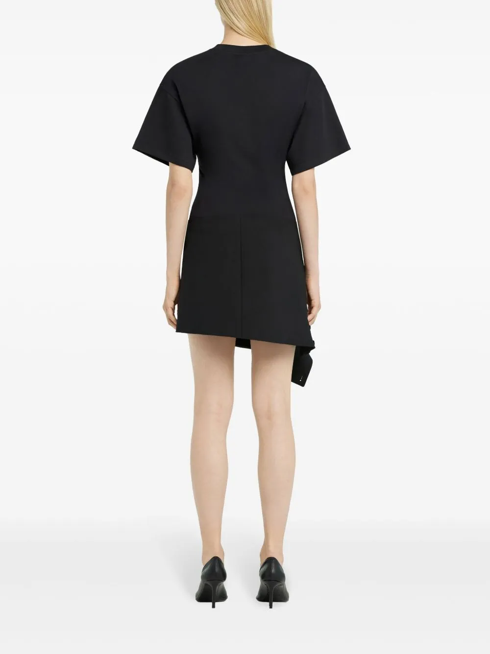 Logo cotton belted t-shirt