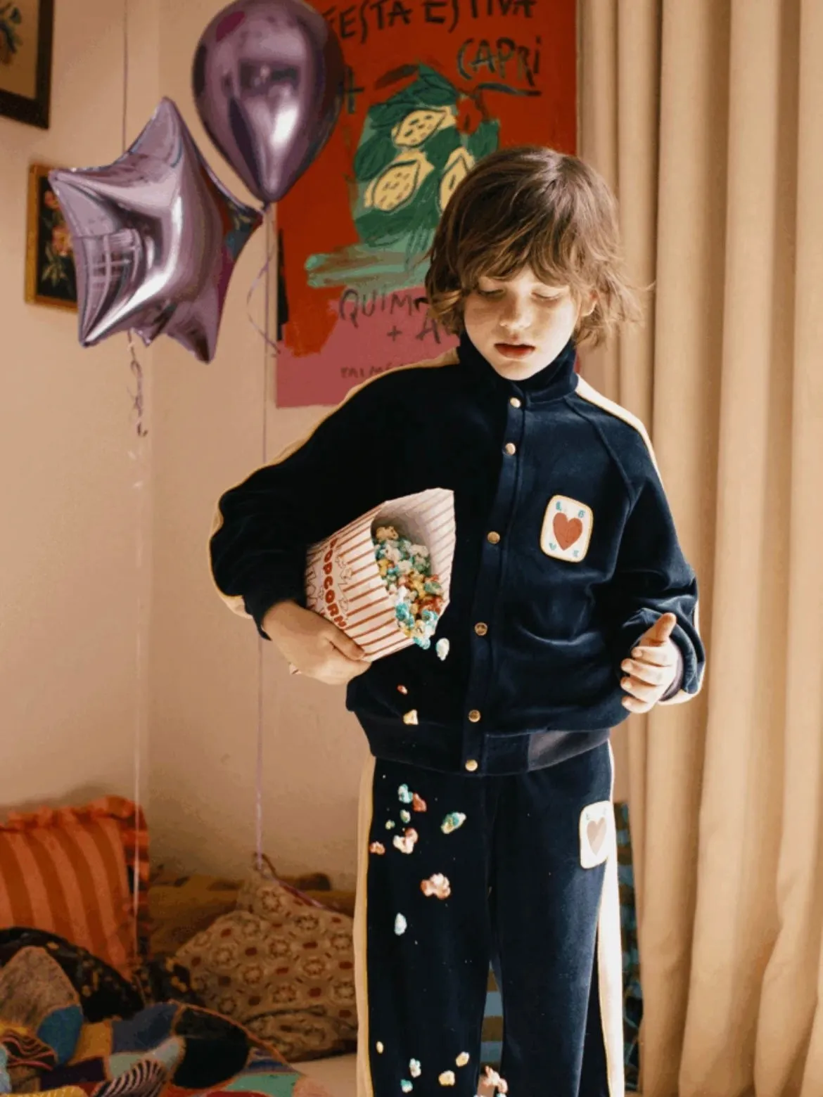Love Velour Lounge Pants-Navy