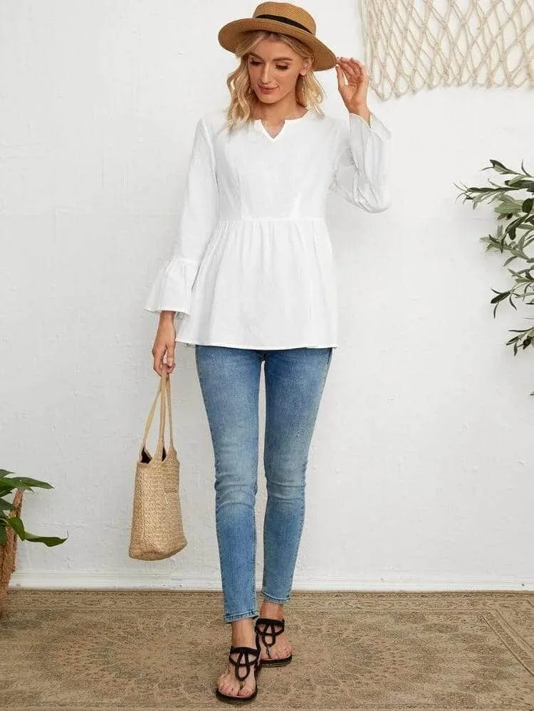 LT Fuse Peplum Detail LTFUB161 Stitched Top
