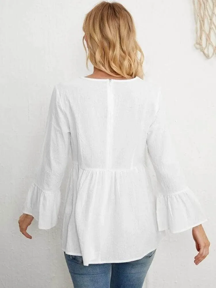 LT Fuse Peplum Detail LTFUB161 Stitched Top