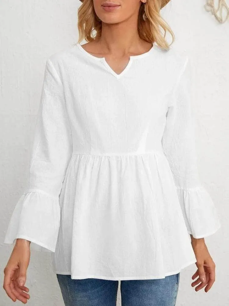LT Fuse Peplum Detail LTFUB161 Stitched Top
