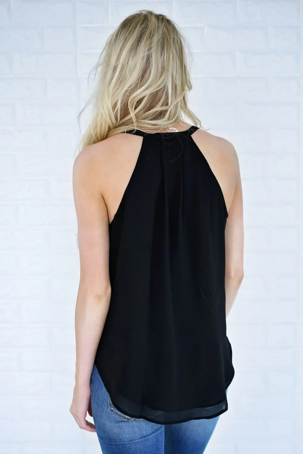 Lucky Black Tank Top