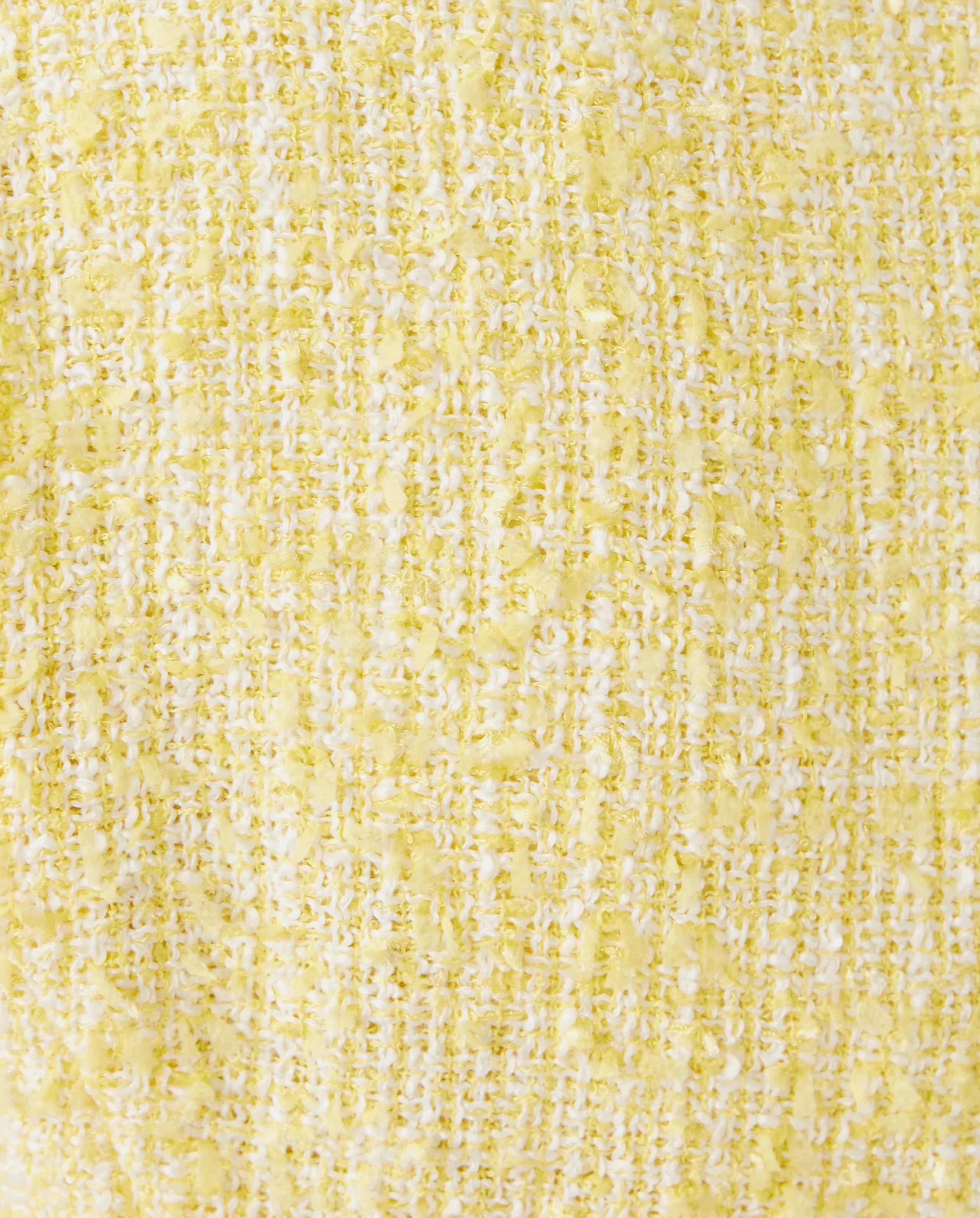 Maisley Boucle Shift Dress - Finch Yellow Chic Chick Boucle