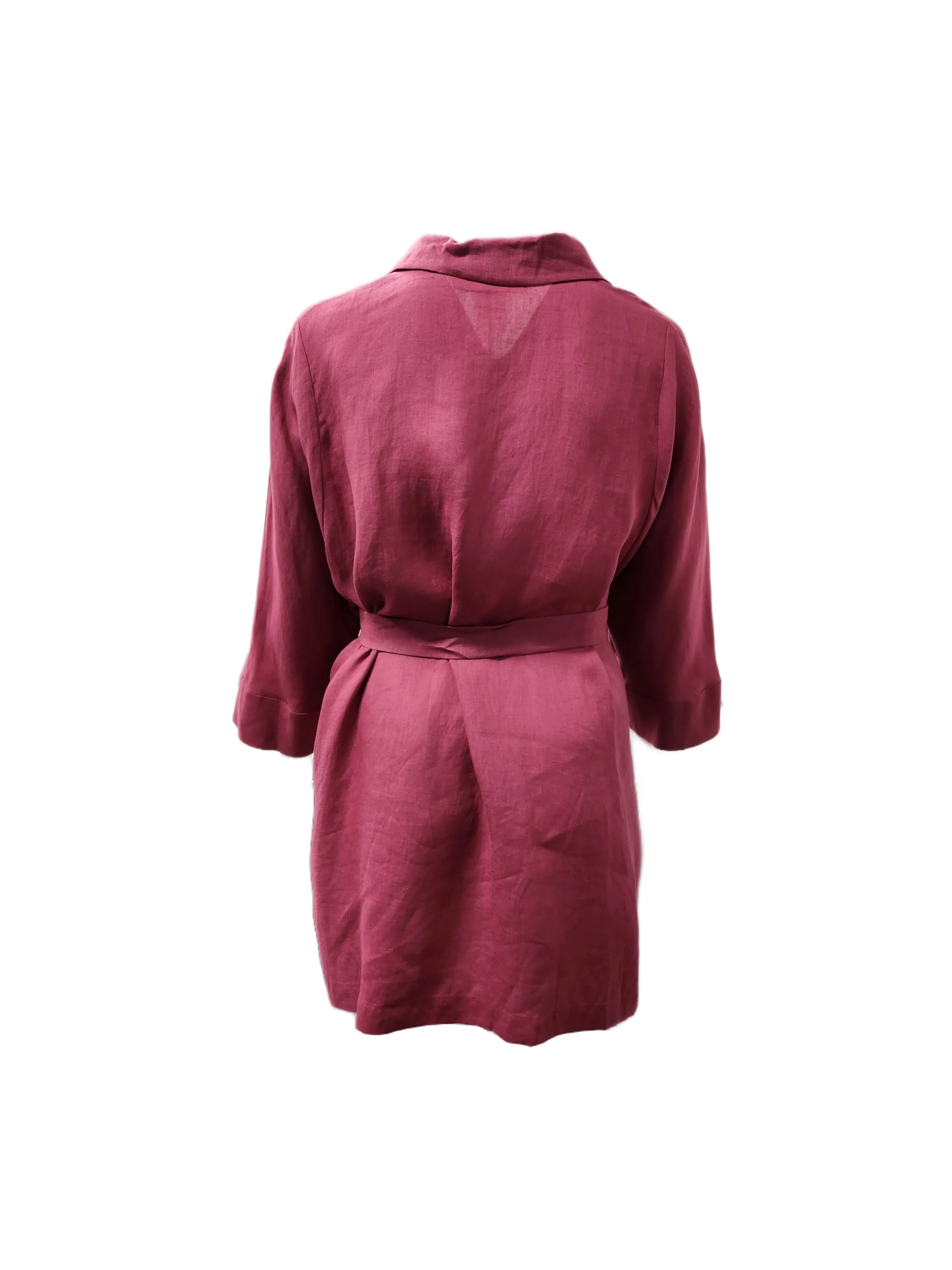 Marina Rinaldi Women's Red Fiaccola Open Front Blouse Size 20W/29 NWT
