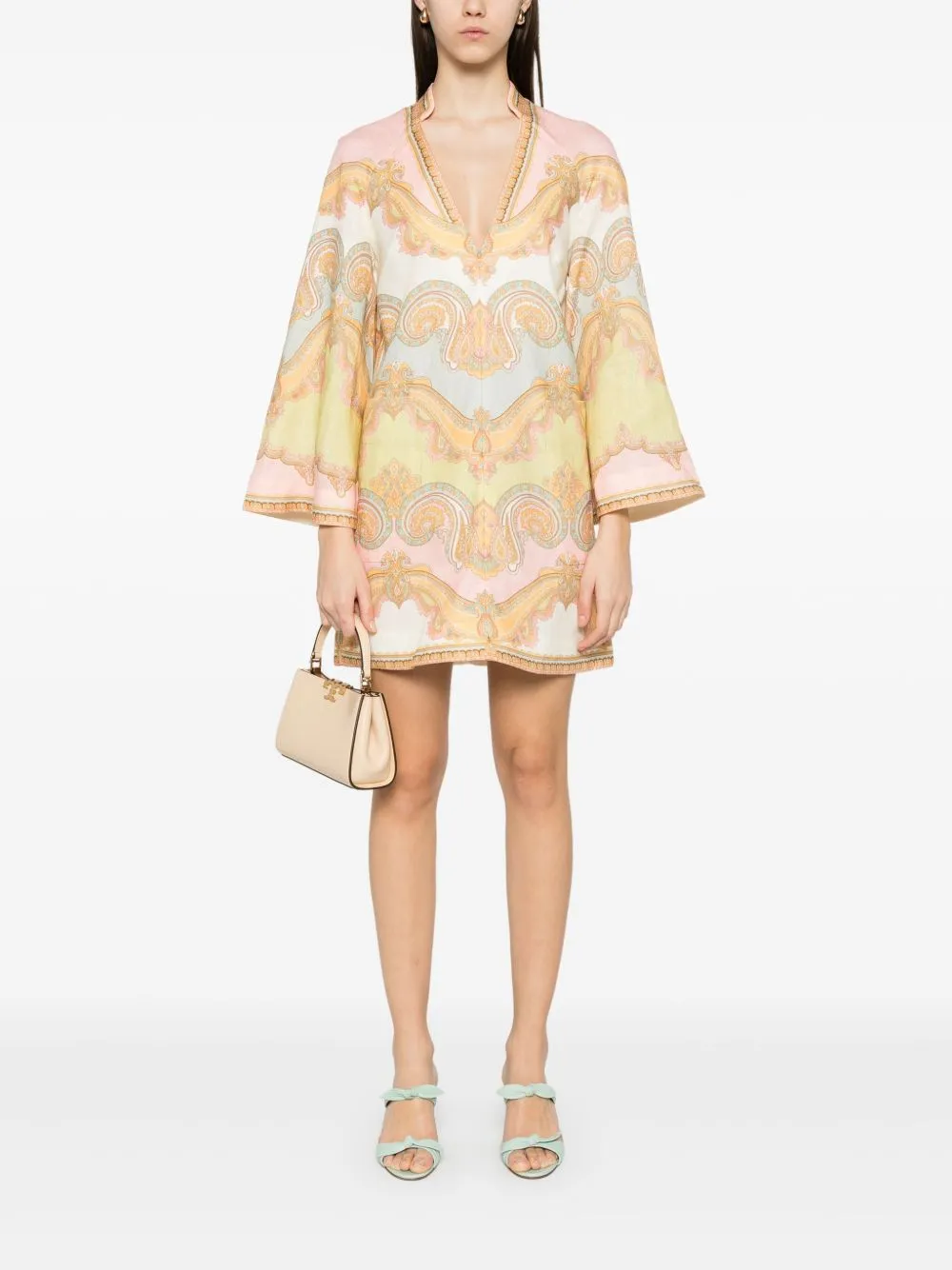 Maxine printed cotton tunic dress