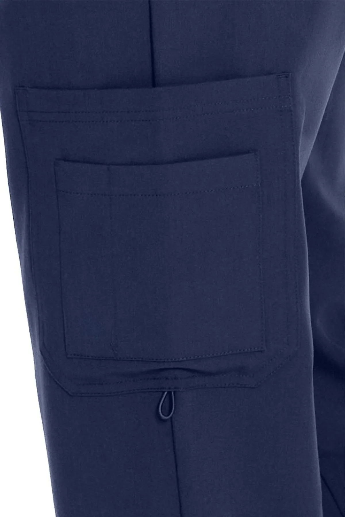 Mens 7-Pocket Drawstring Cargo Scrub Pants