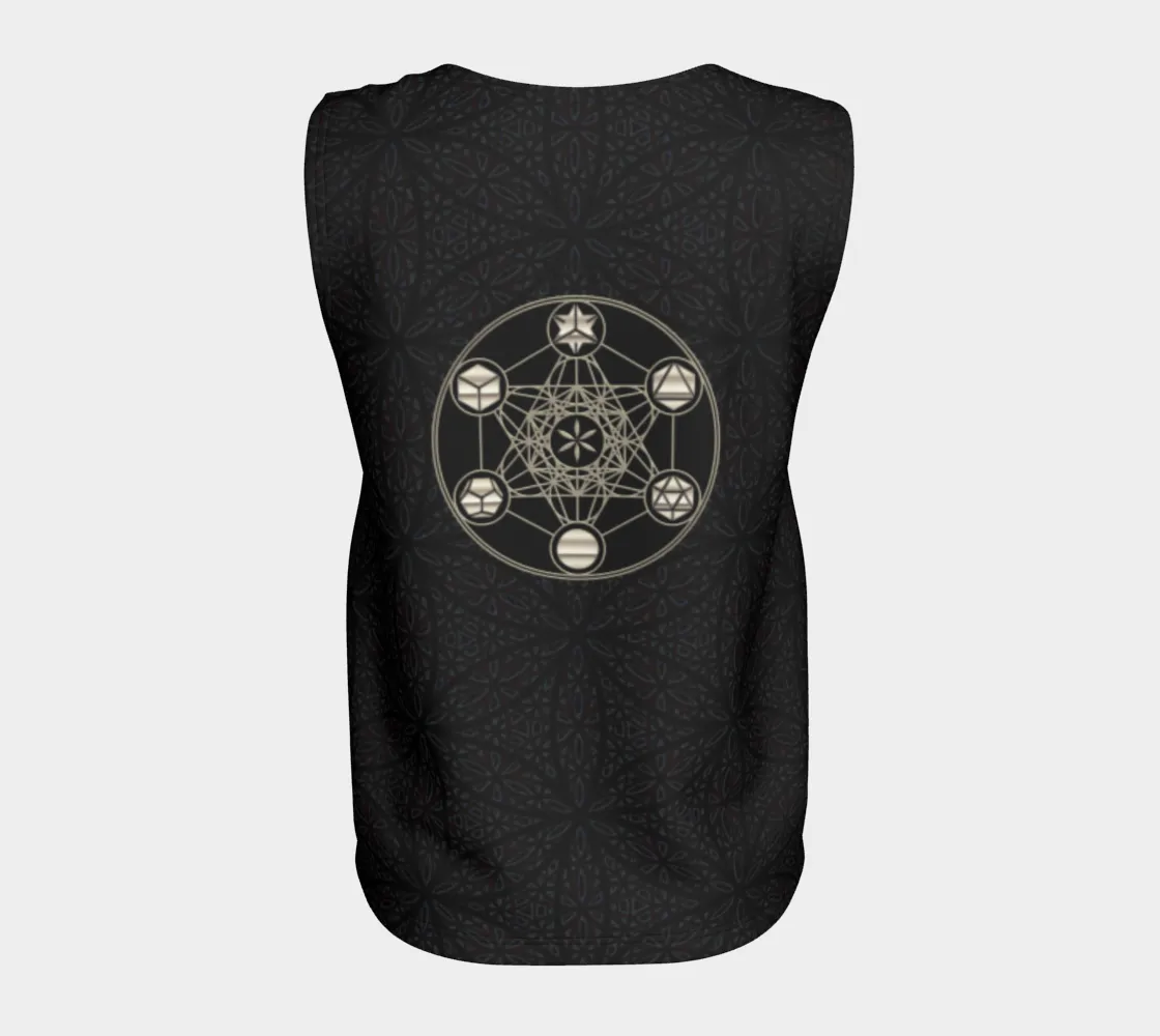 Metatron's Cube Black and White