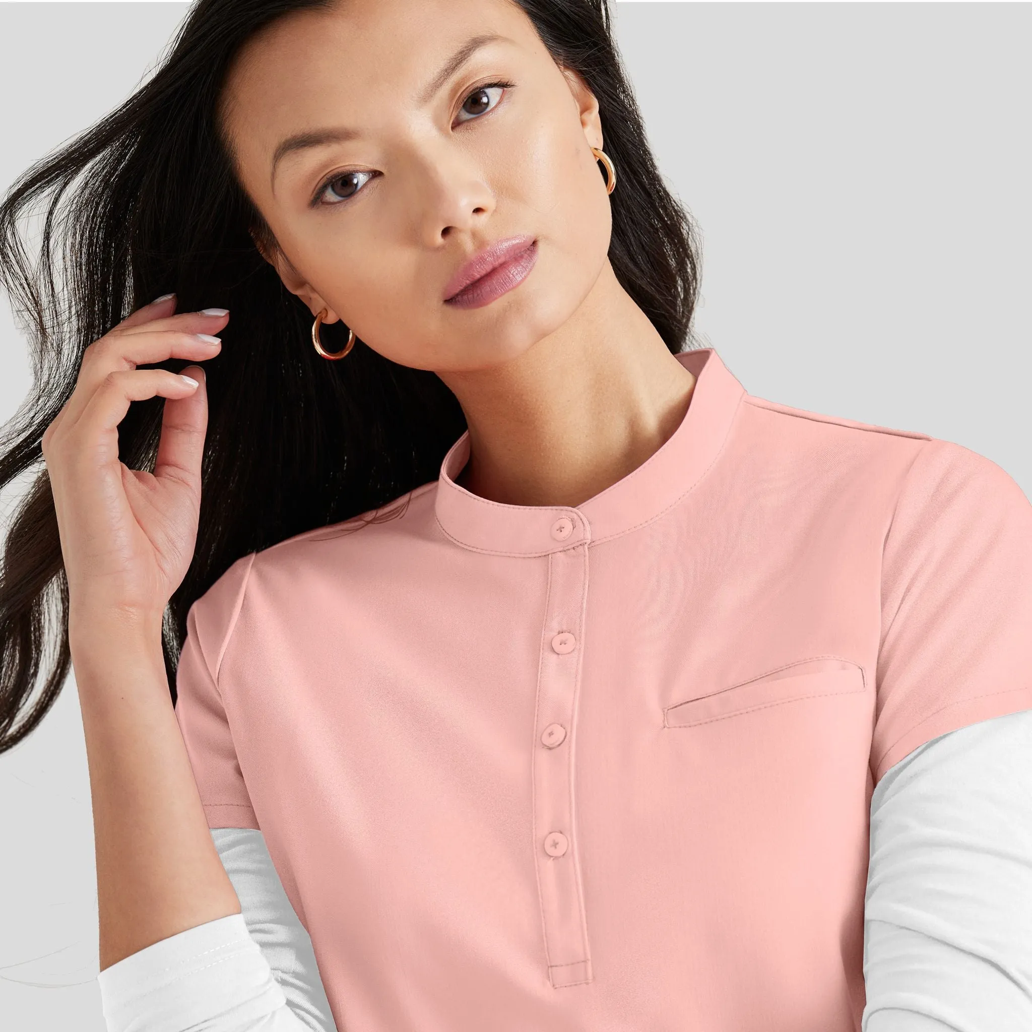 Mission Scrub Top | Light Peach