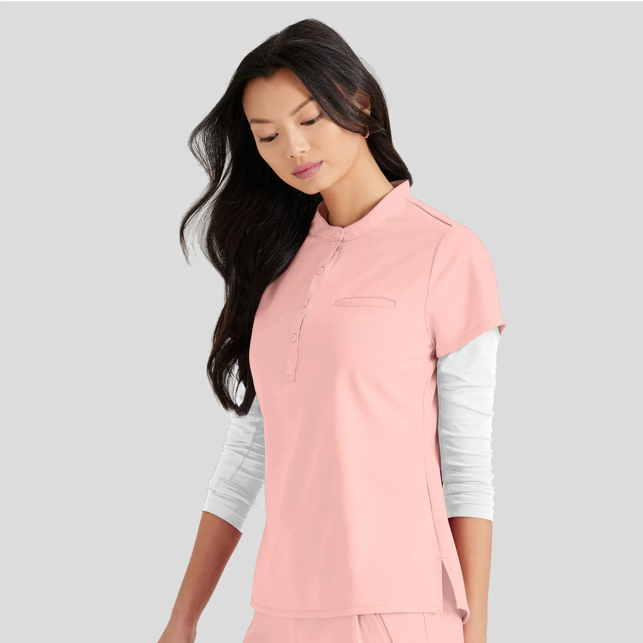Mission Scrub Top | Light Peach