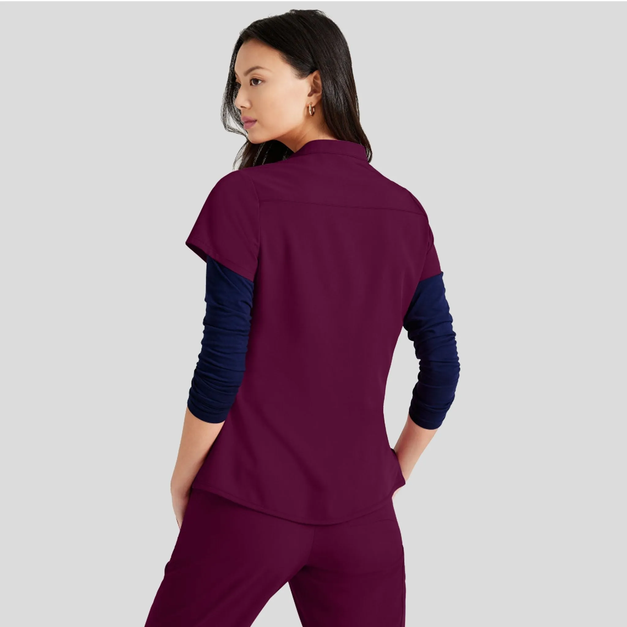 Mission Scrub Top | Wine