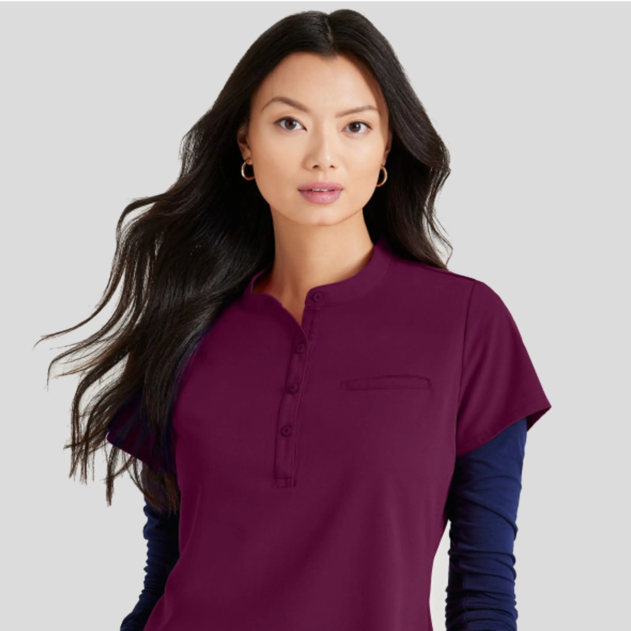 Mission Scrub Top | Wine