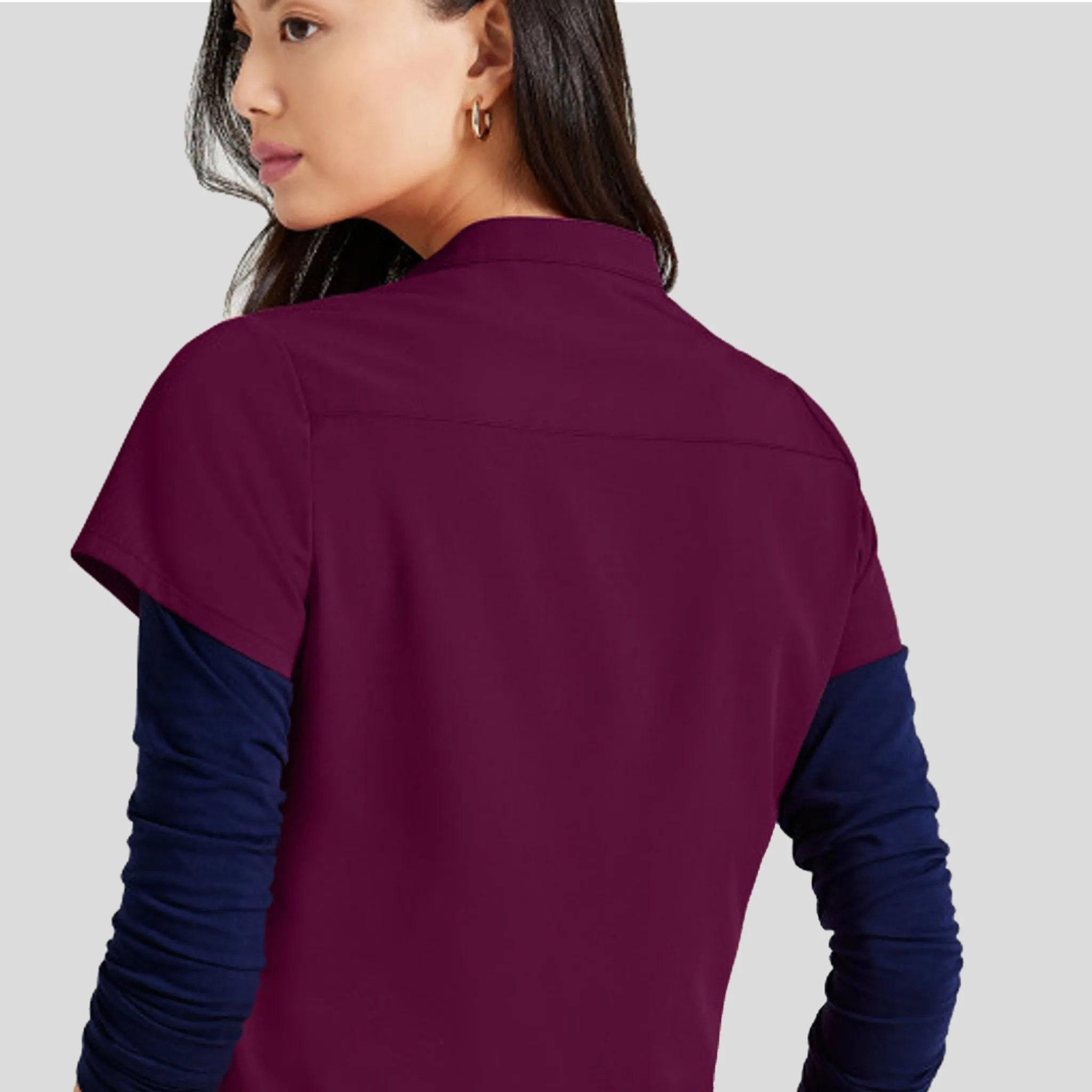 Mission Scrub Top | Wine