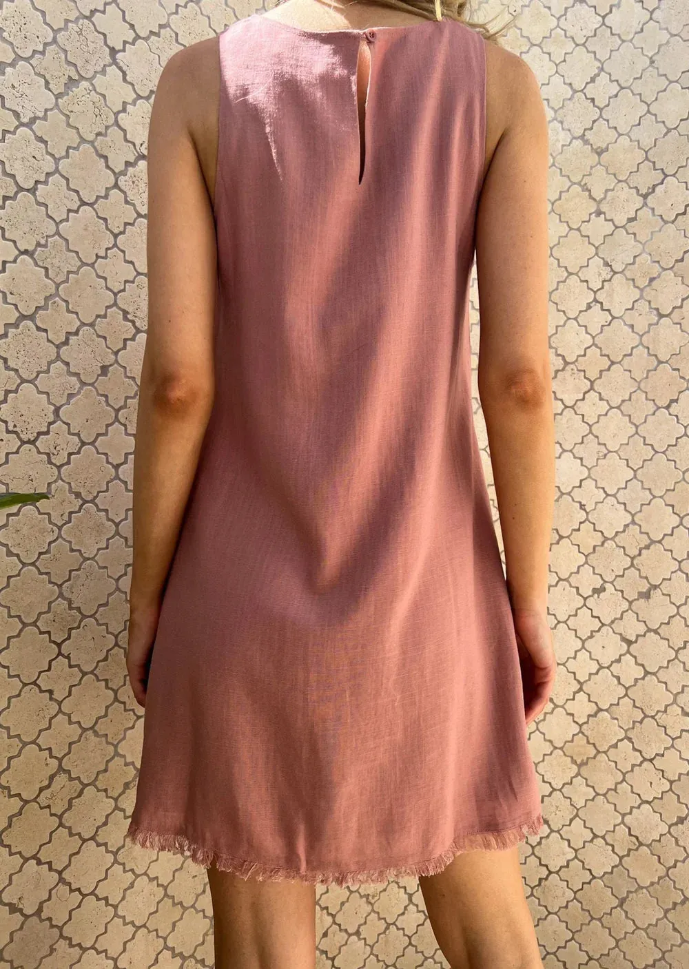 Misty Shift Dress - Rose