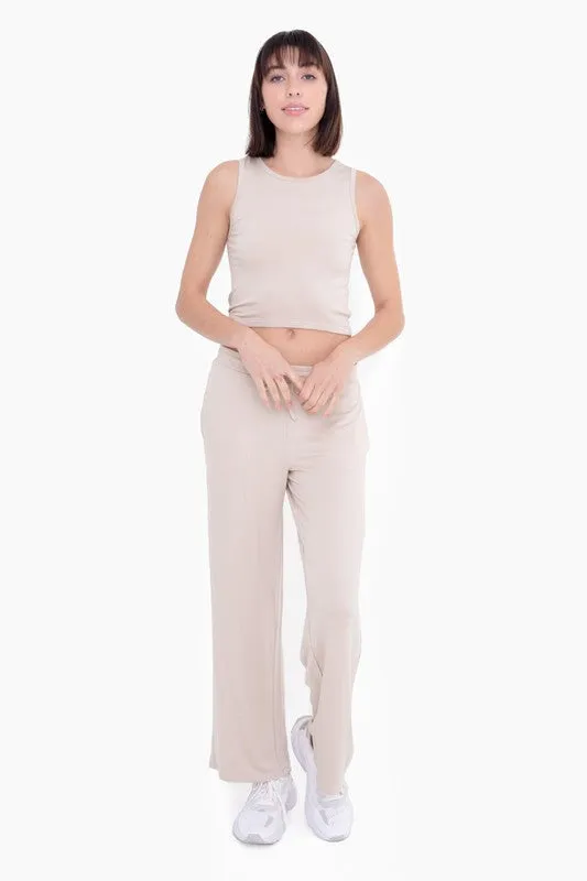 Mono B Mid-Rise Lounge Terry Pant