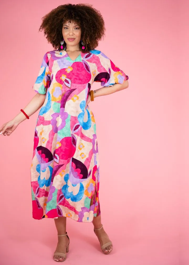 Moorea Shift Midi Dress