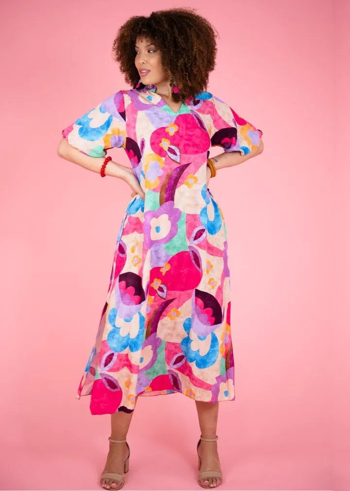 Moorea Shift Midi Dress