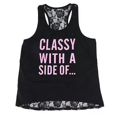 Mother & Daughter Matching Tees - Classy With A Side of... ☆ Sassy!