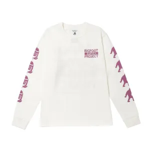 NANGA×TACOMA FUJI RECORDS BIGFOOT SURVEY PROJECT LOGO L/S TEE(UNISEX)