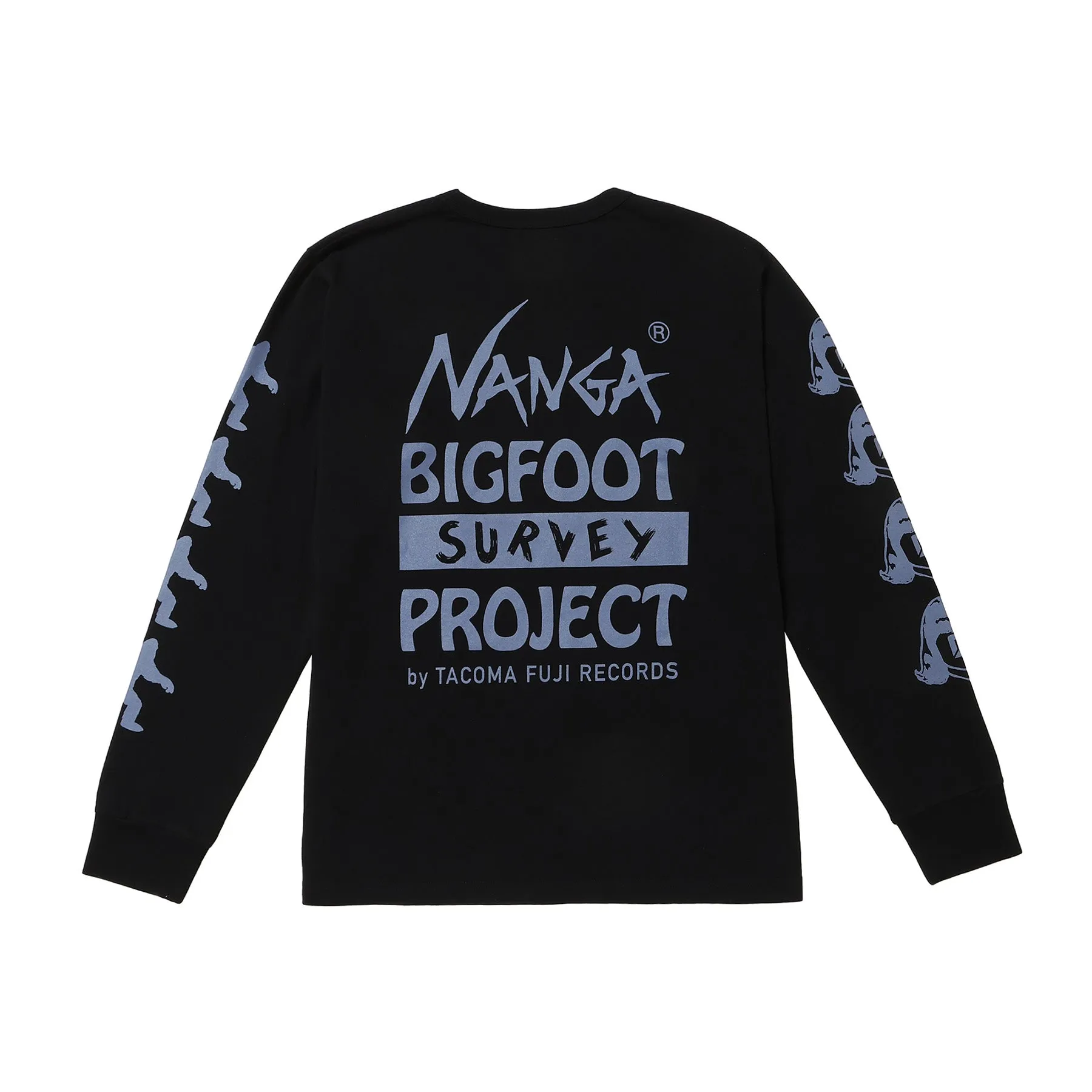 NANGA×TACOMA FUJI RECORDS BIGFOOT SURVEY PROJECT LOGO L/S TEE(UNISEX)