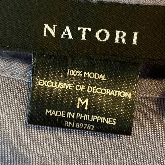 Natori Blue Top and Lounge Pants Set