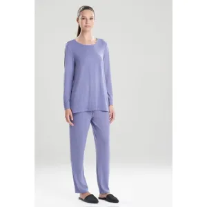 Natori Blue Top and Lounge Pants Set