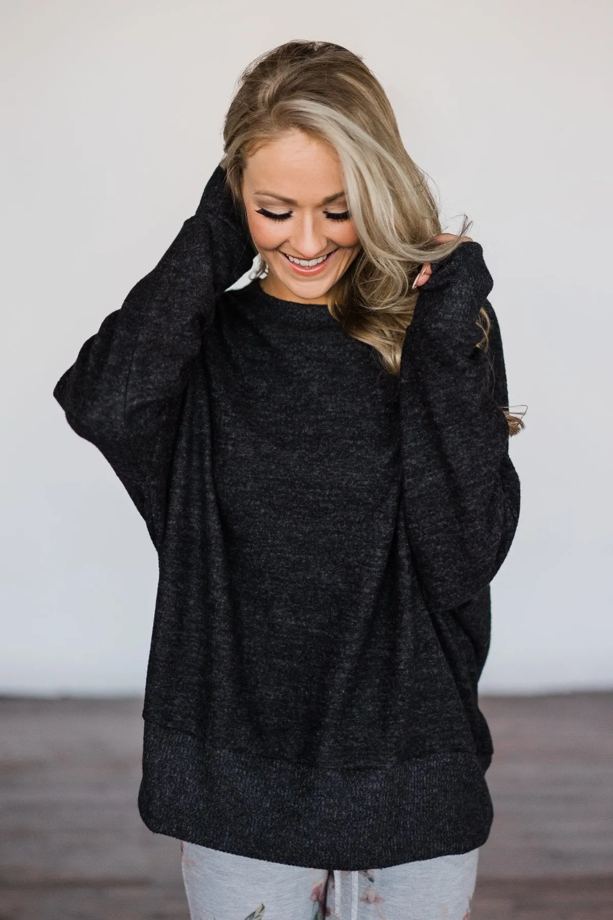 Never Gonna Give You Up Charcoal Sweater