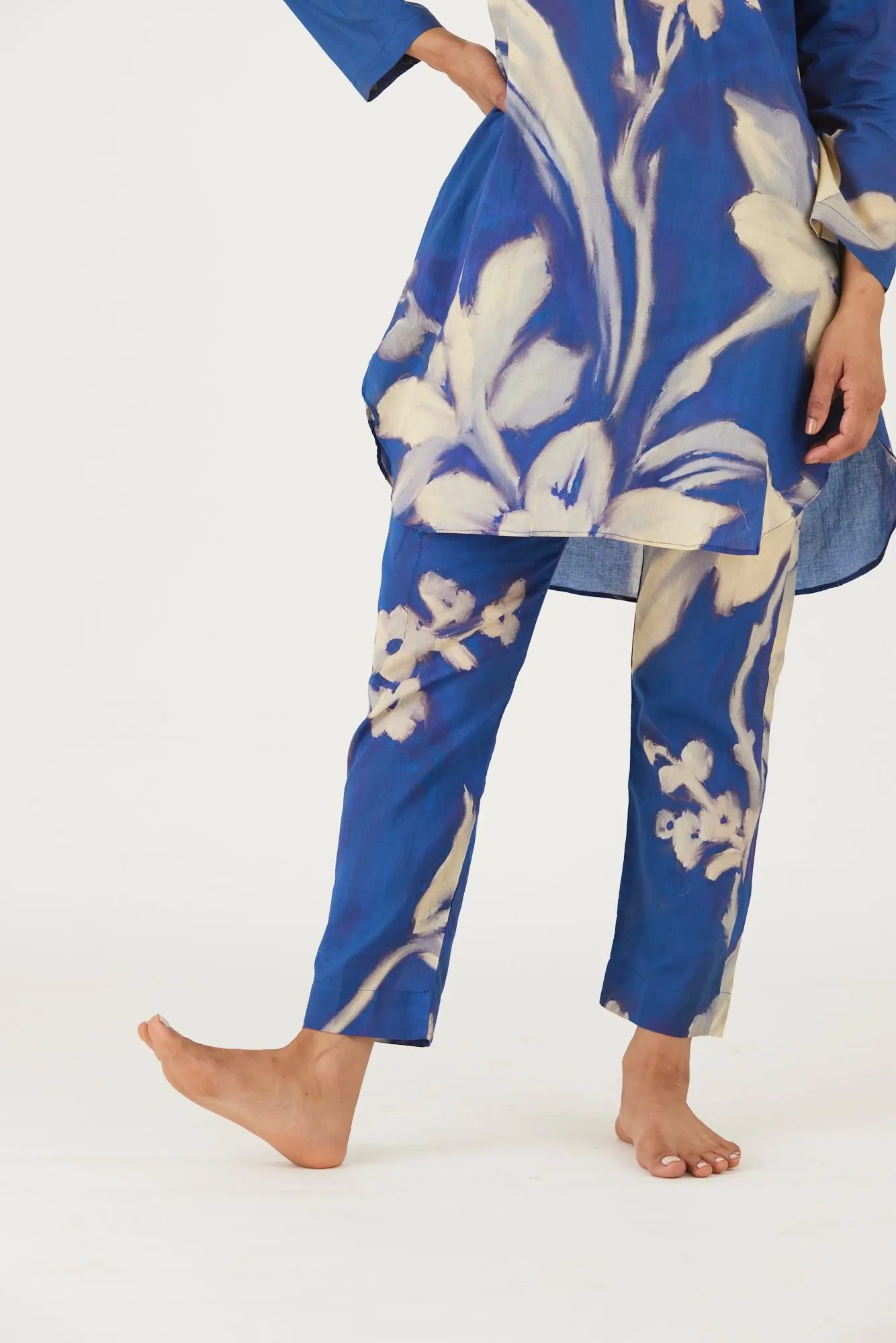 New Season Fall 24/Summer 25-Coord Set-Cotton-Chicory Blue-YAMLS19-Fashion Edit Yam