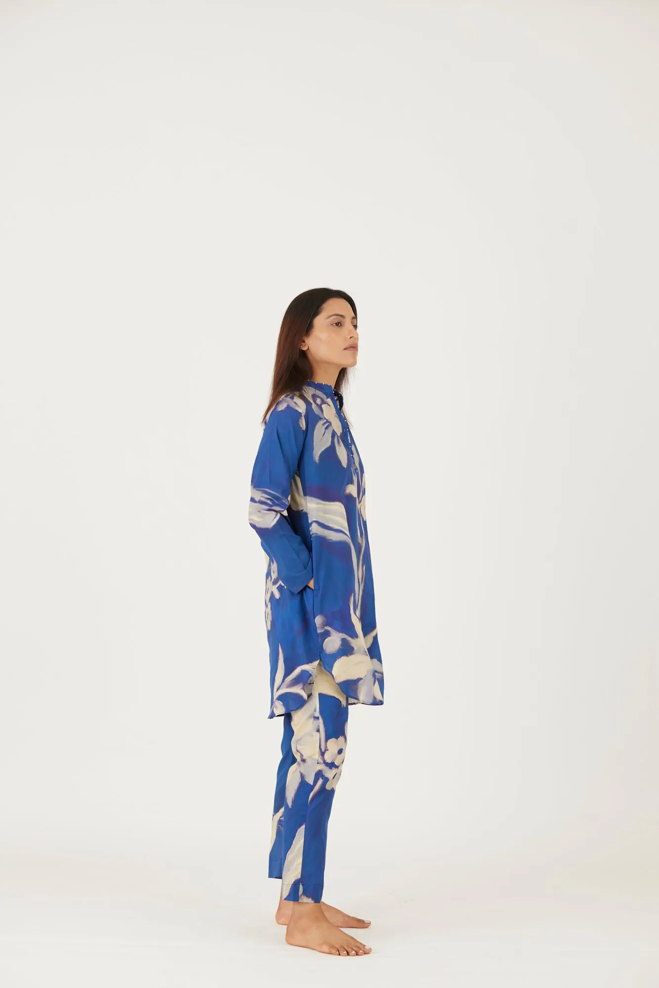 New Season Fall 24/Summer 25-Coord Set-Cotton-Chicory Blue-YAMLS19-Fashion Edit Yam
