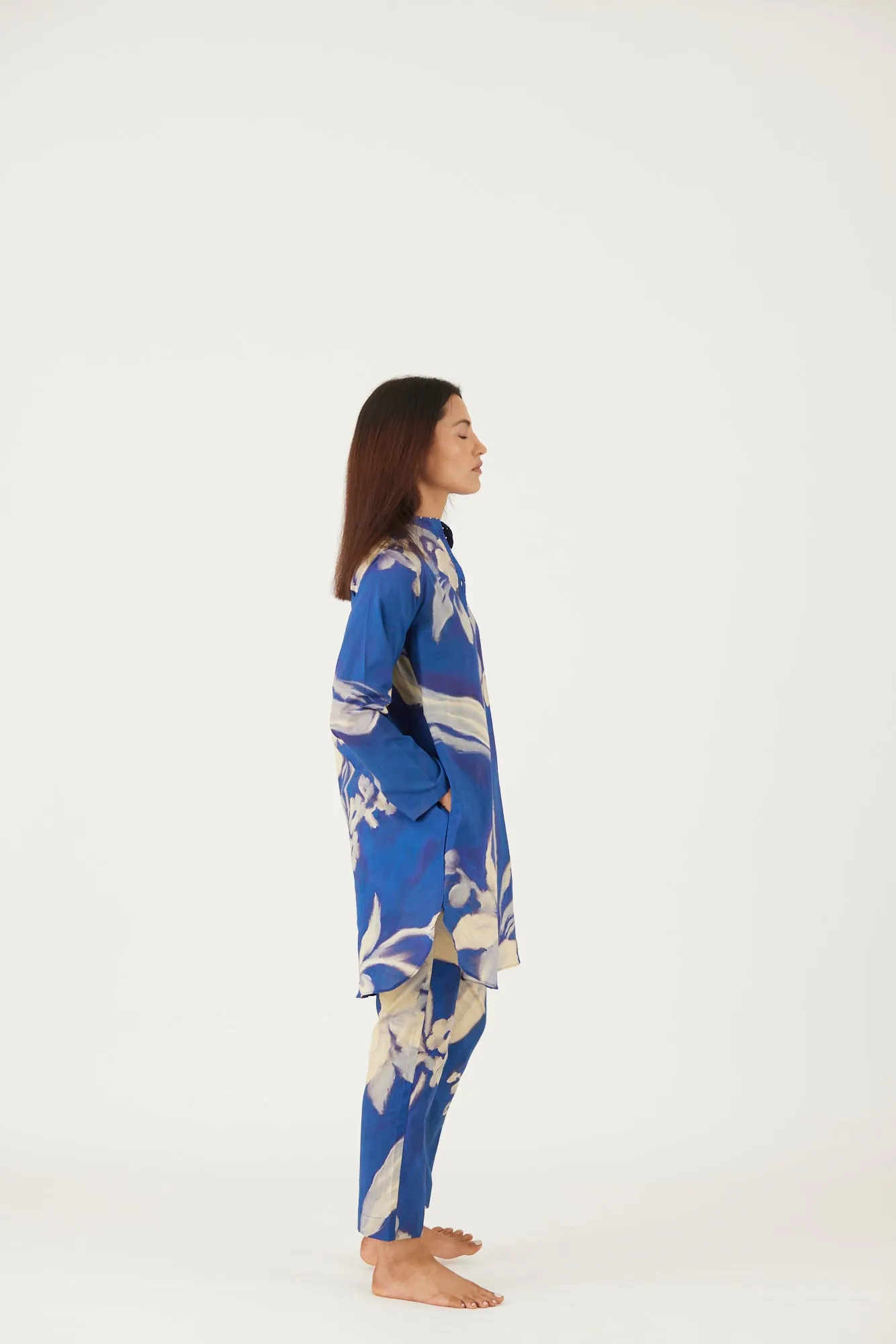 New Season Fall 24/Summer 25-Coord Set-Cotton-Chicory Blue-YAMLS19-Fashion Edit Yam