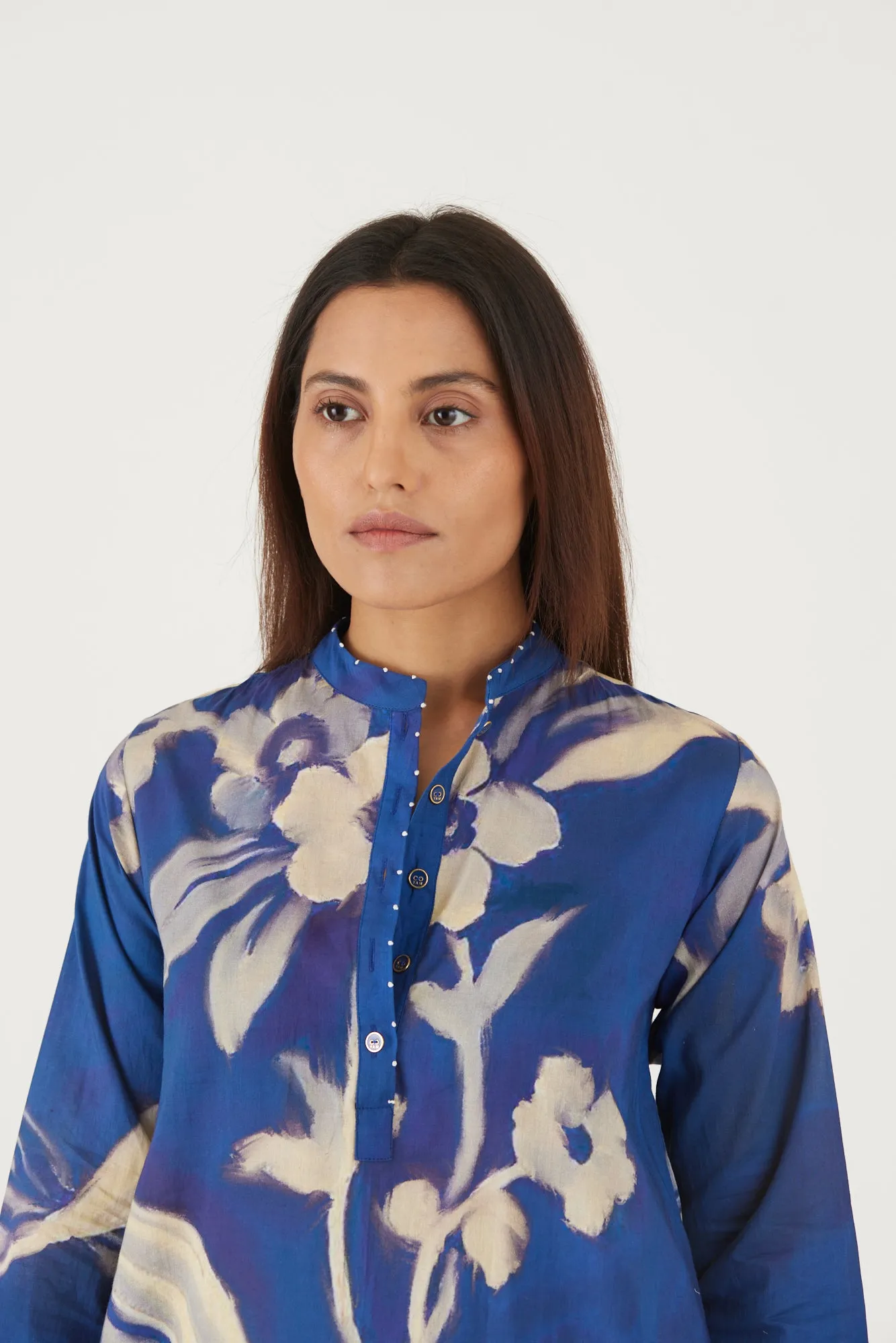 New Season Fall 24/Summer 25-Coord Set-Cotton-Chicory Blue-YAMLS19-Fashion Edit Yam