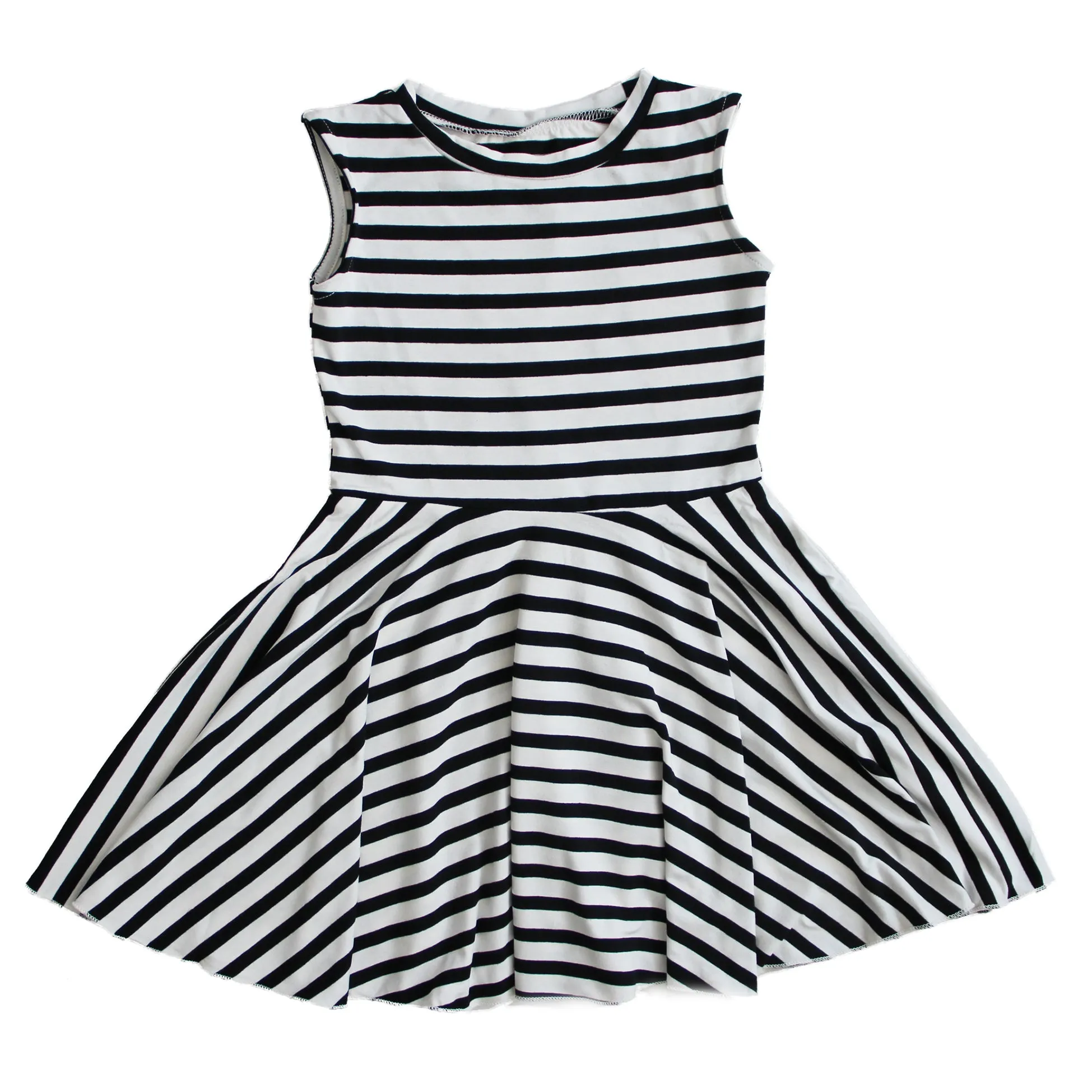 No Biggie Black & White Stripe Daniel Dress