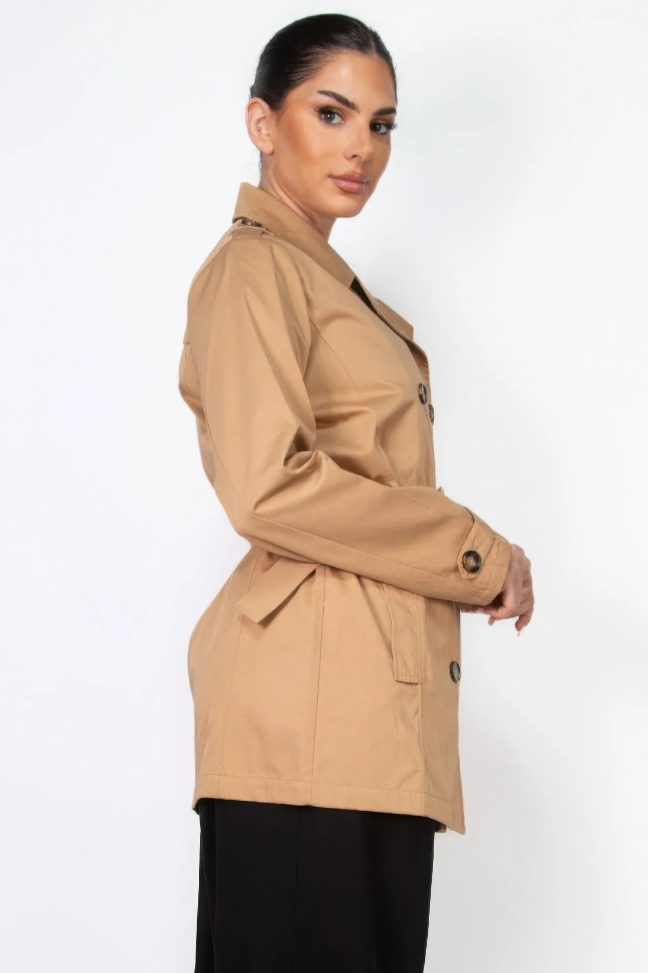 Notch Belted Coat
