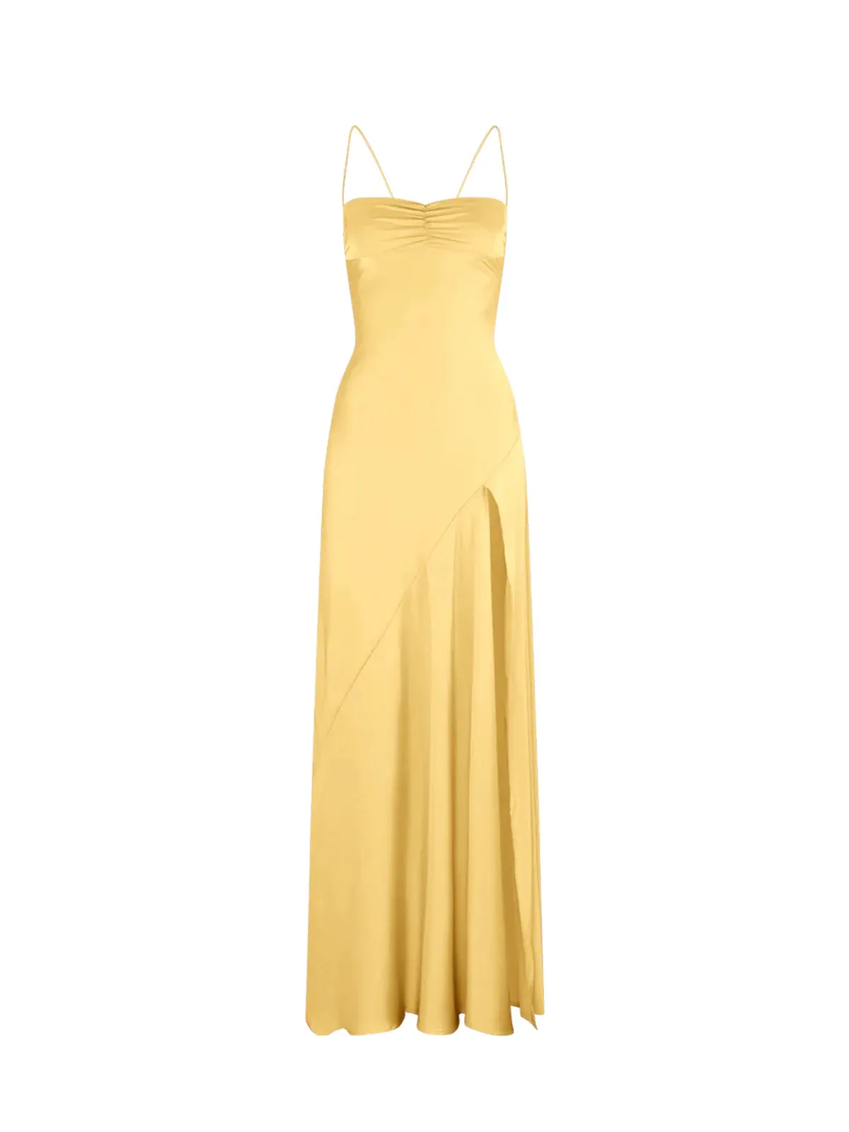 Notori | Spaghetti Straps Red Sheath Long Prom Dresses With Split