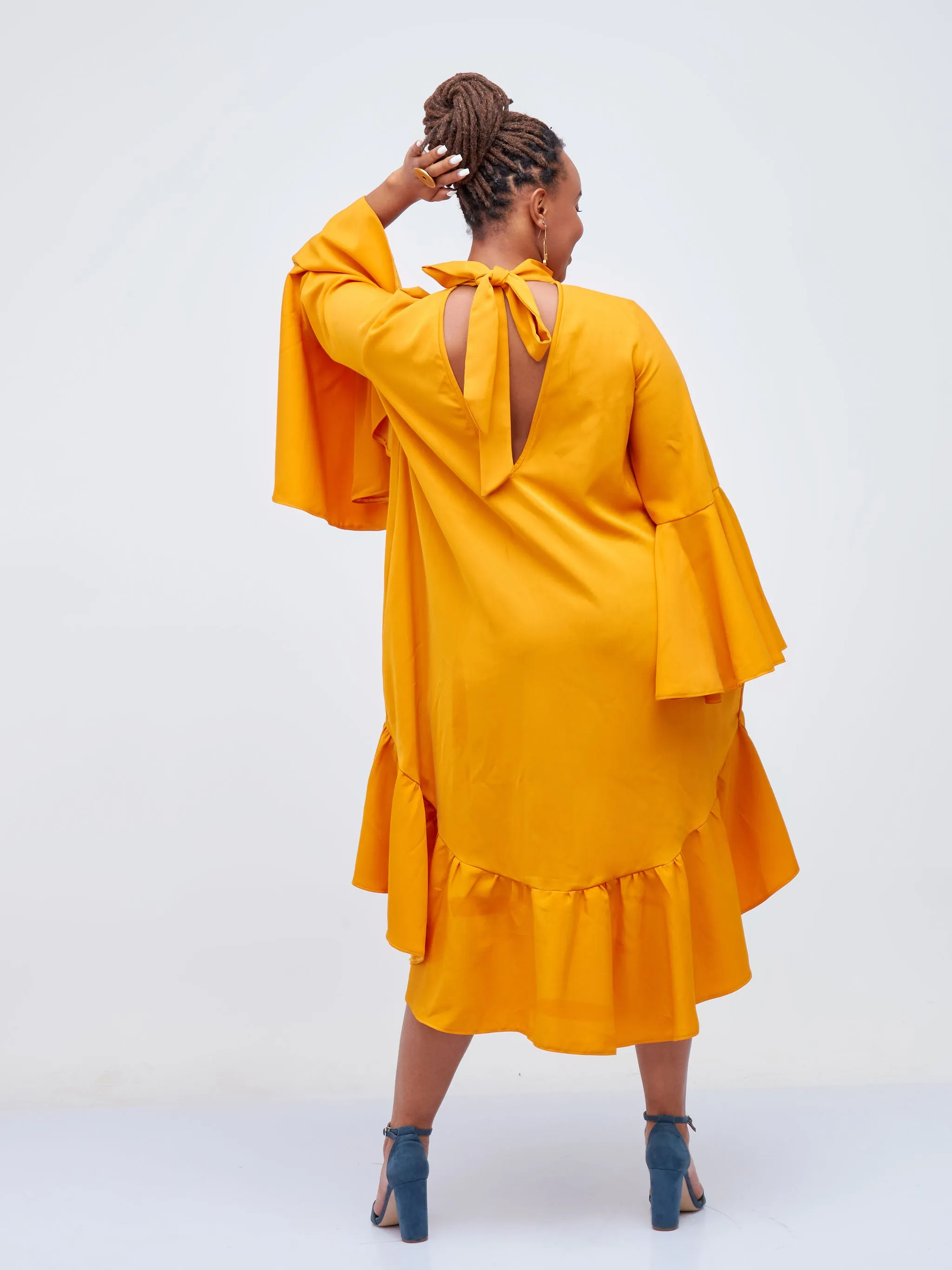 Nyakach Shift Dress - Mustard Yellow