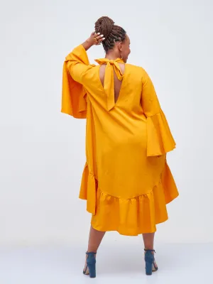 Nyakach Shift Dress - Mustard Yellow