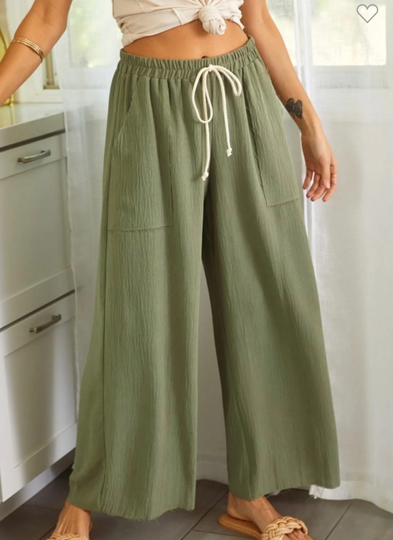 Olive Travel Pants