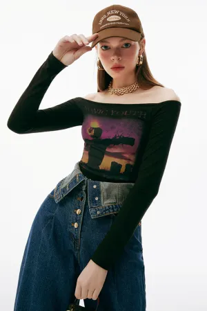 One Shoulder Peplum Tee