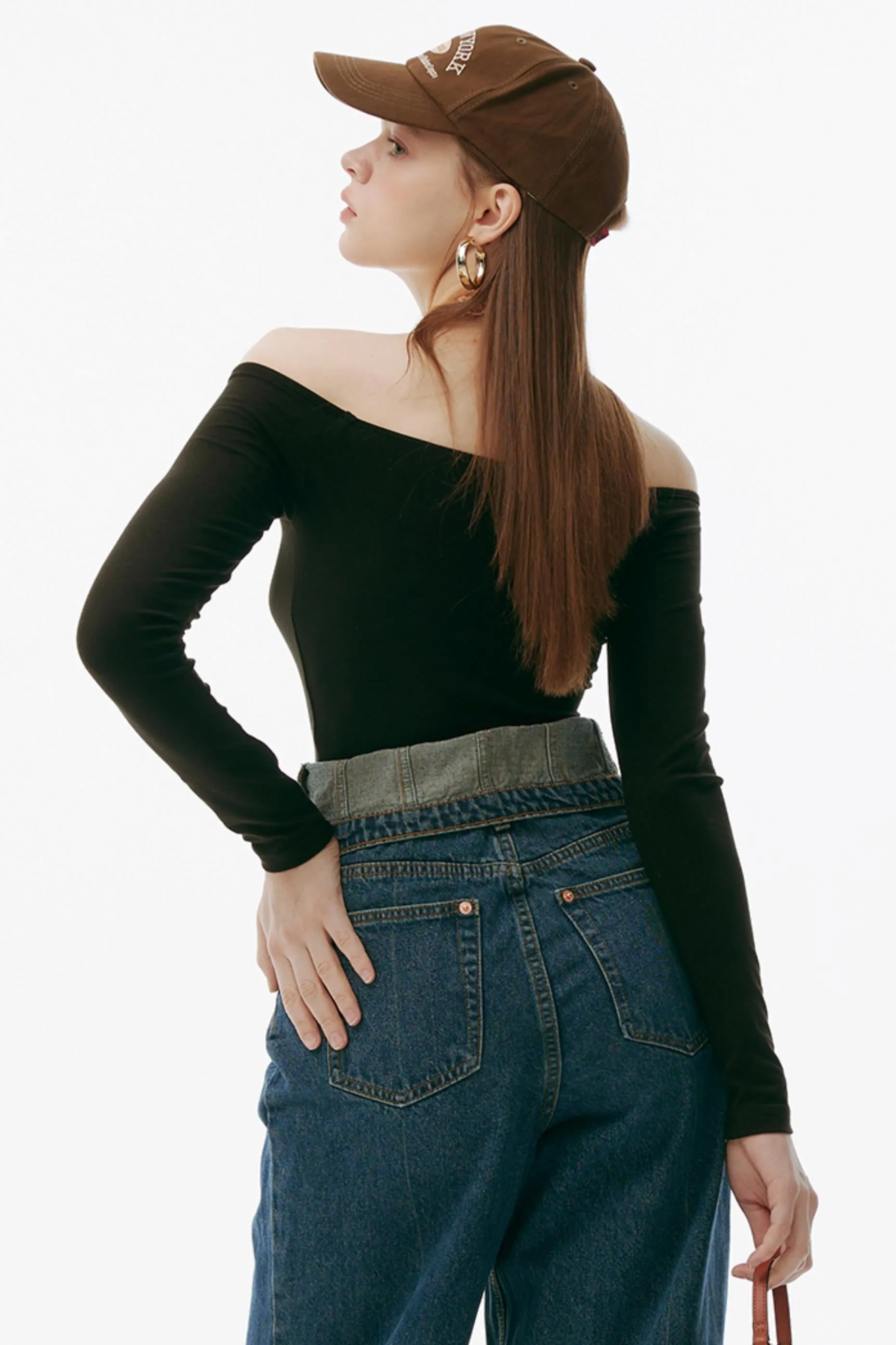 One Shoulder Peplum Tee