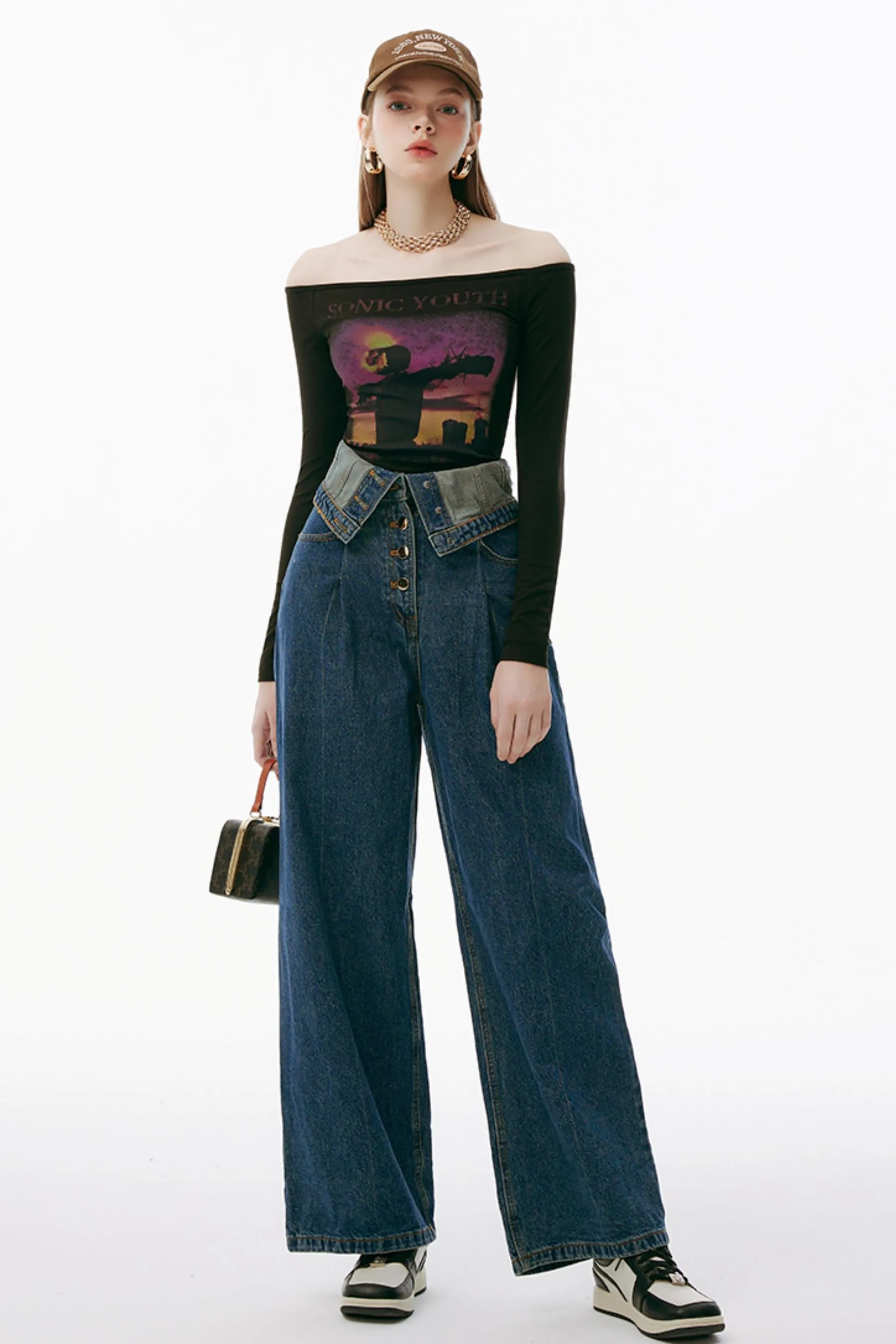 One Shoulder Peplum Tee