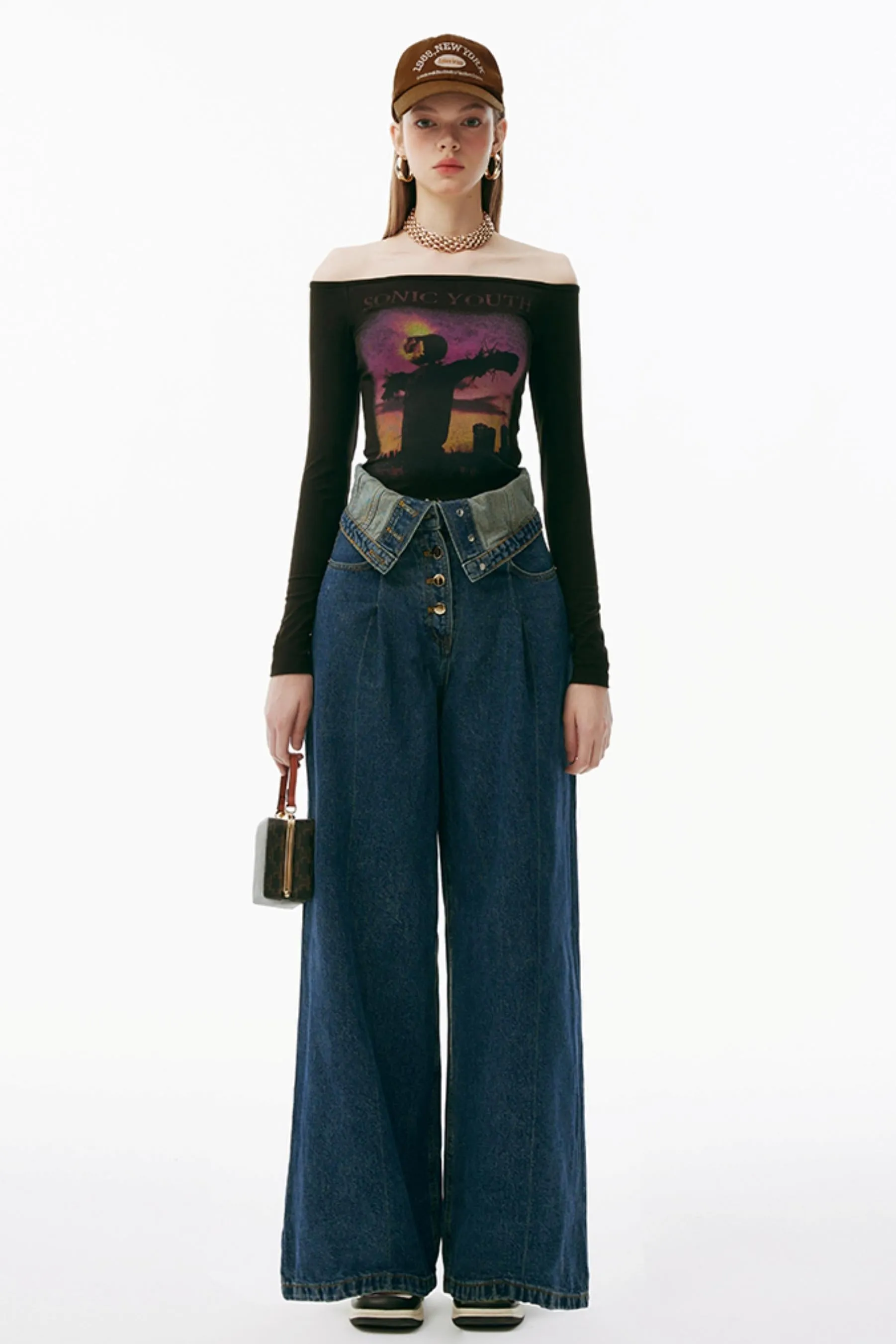 One Shoulder Peplum Tee